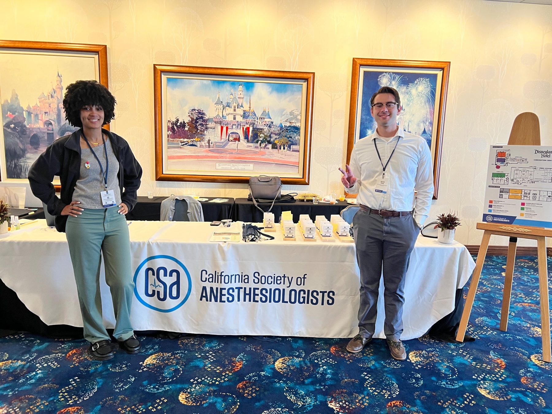 CSA registration desk at the Disneyland Hotel